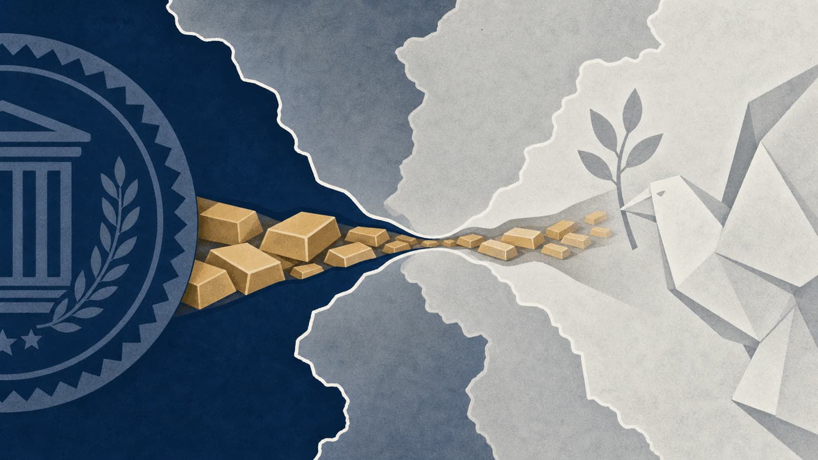 Editorial illustration for: US sanctions put Rwanda gold flows inside Congo peace pressure