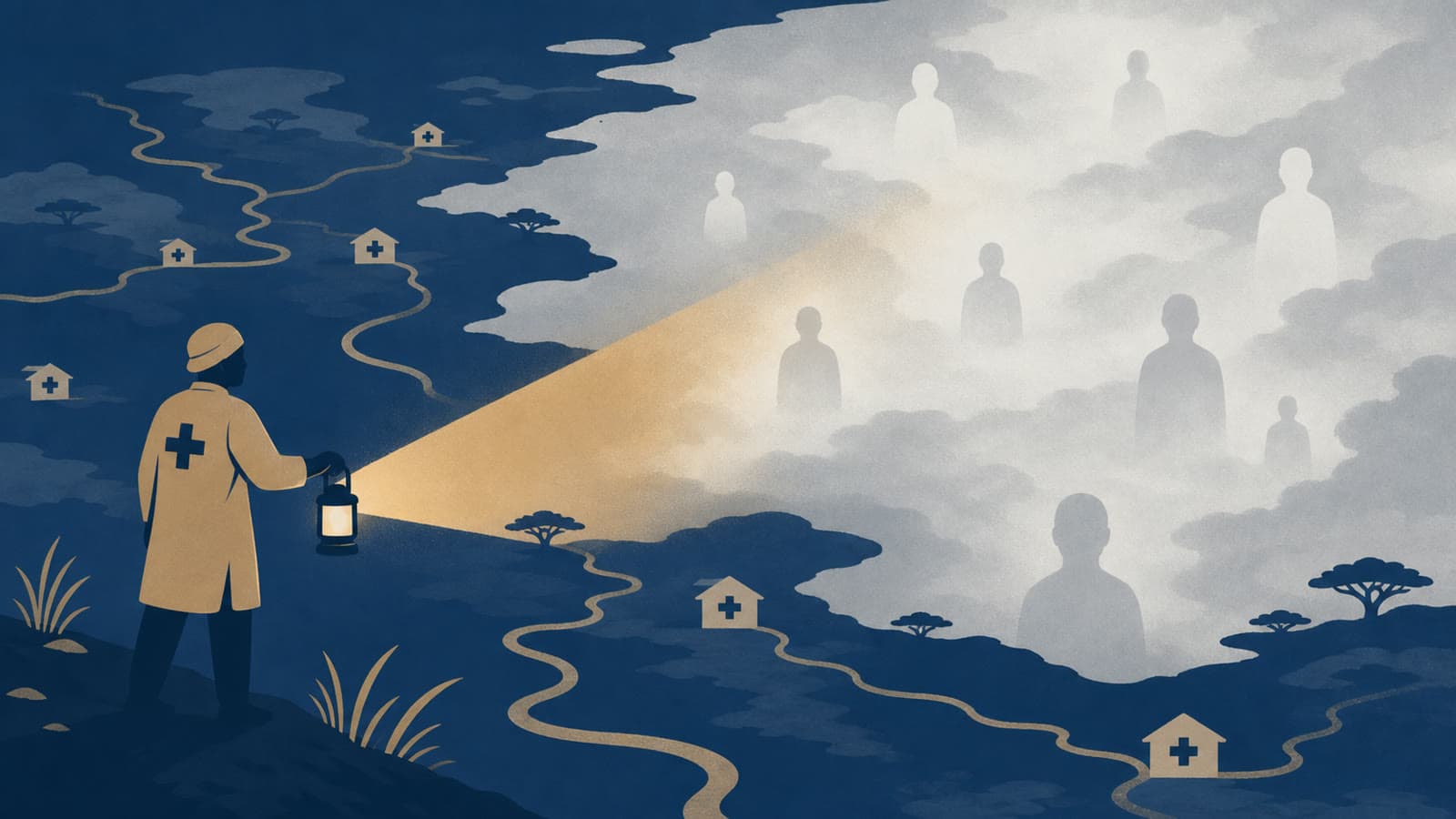Editorial illustration for: DRC Ebola response is being tested by the patients it cannot find