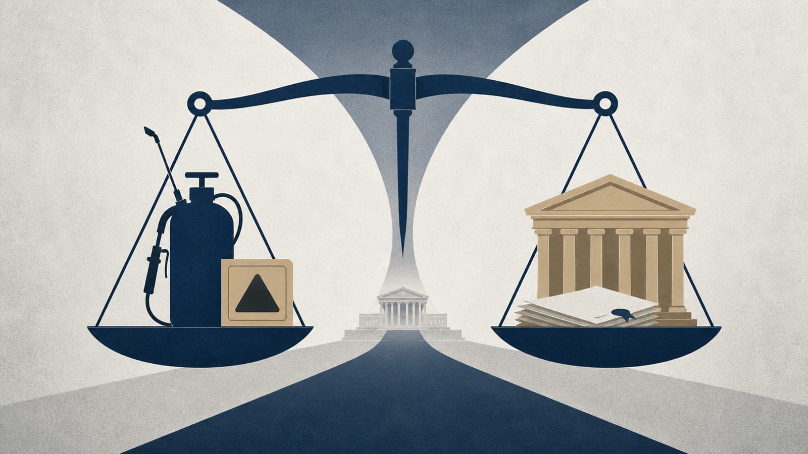 Editorial illustration for: Supreme Court narrows Roundup failure-to-warn lawsuits