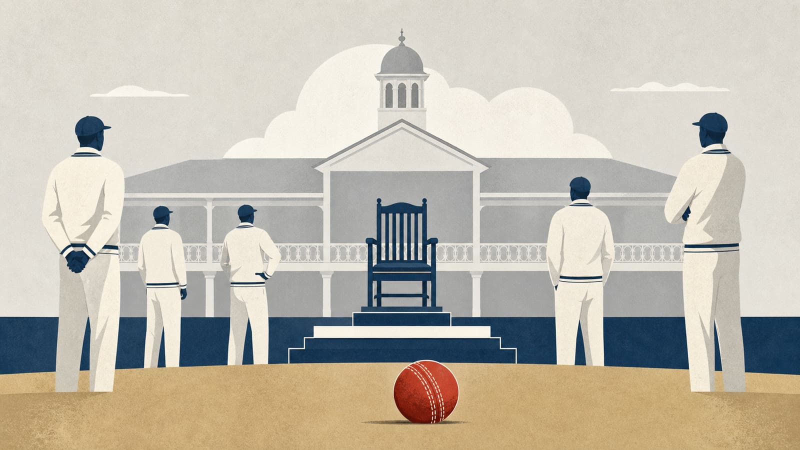 Editorial illustration for: Ben Stokes' retirement leaves England with a red-ball succession problem