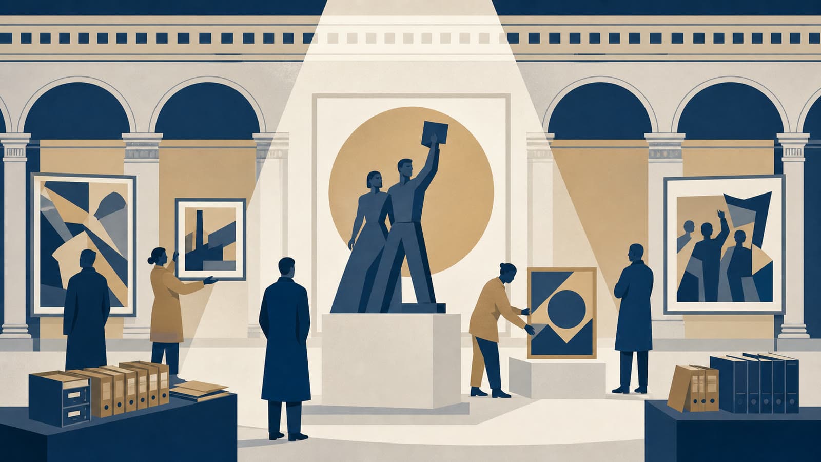 Editorial illustration for: Gropius Bau places Gabriele Stoetzer at the centre of GDR art history