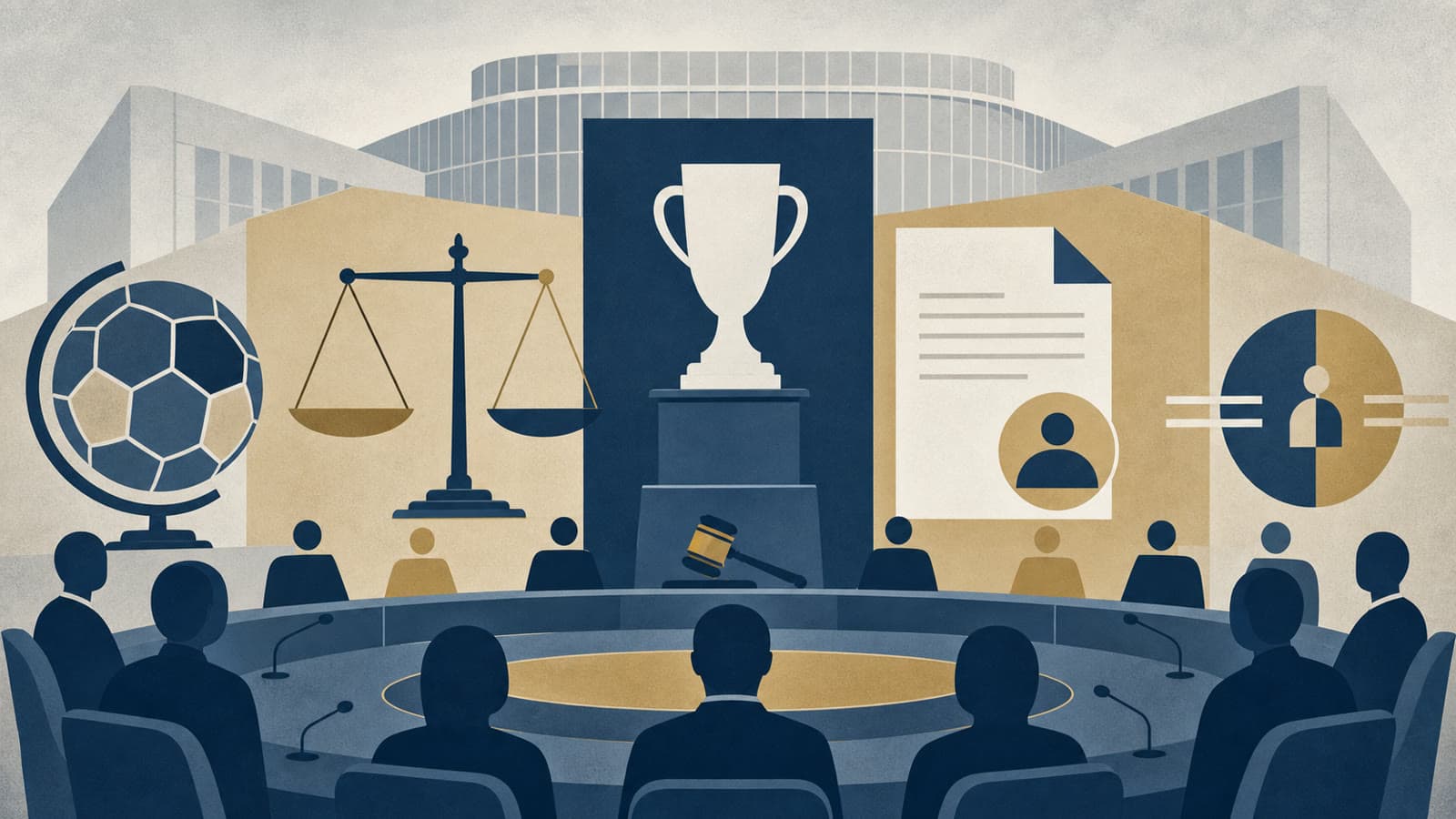 Editorial illustration for: FIFA neutrality rules face Infantino peace-prize complaint