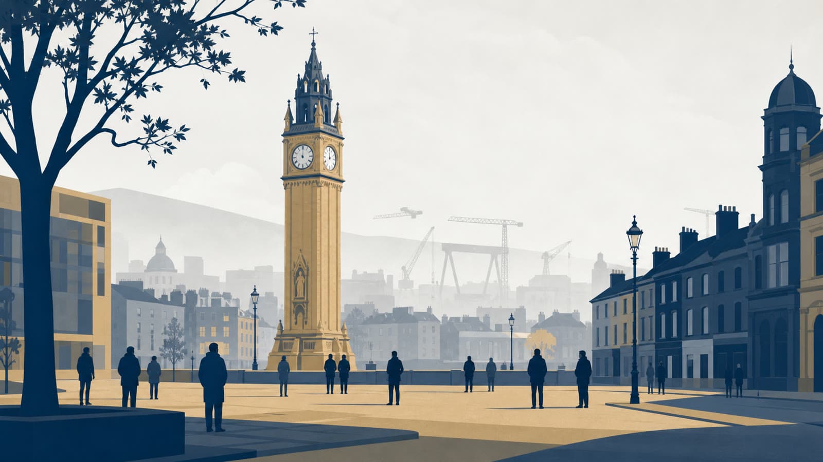 Editorial illustration for: Belfast residents condemn unrest after north Belfast stabbing charge