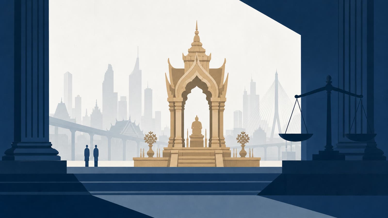 Editorial illustration for: Thai court sentences two Uyghur men to death over 2015 Bangkok shrine bombing