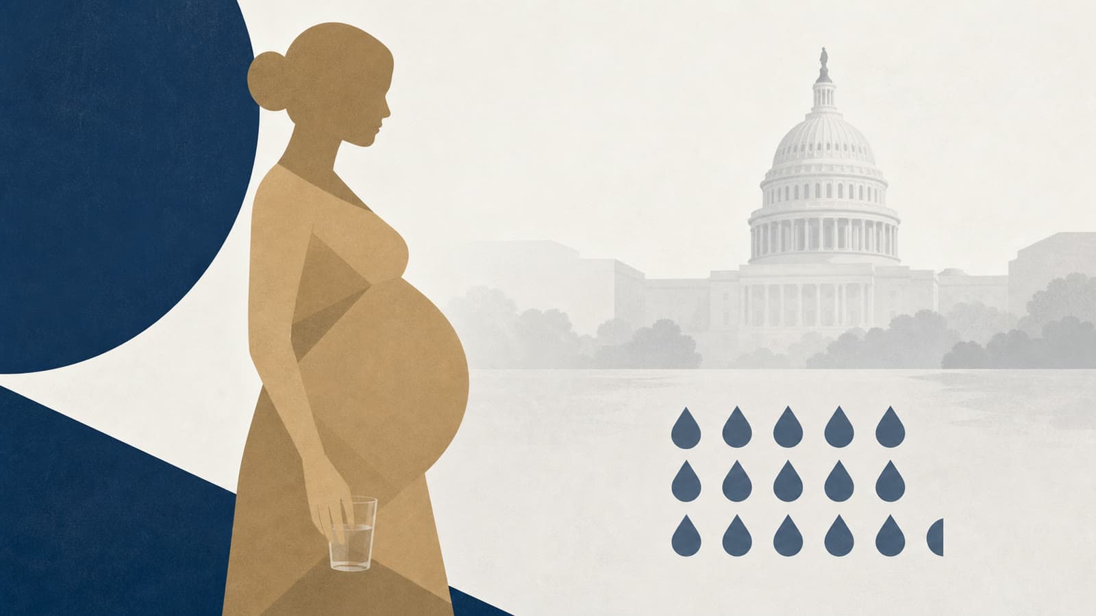 Editorial illustration for: CDC survey finds 15.2% of pregnant U.S. women reported recent drinking