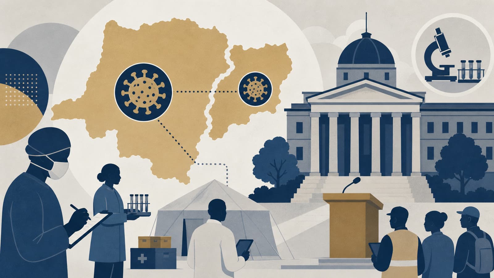 Editorial illustration for: Ebola outbreak in DRC and Uganda reaches 689 confirmed DRC cases in latest CDC summary