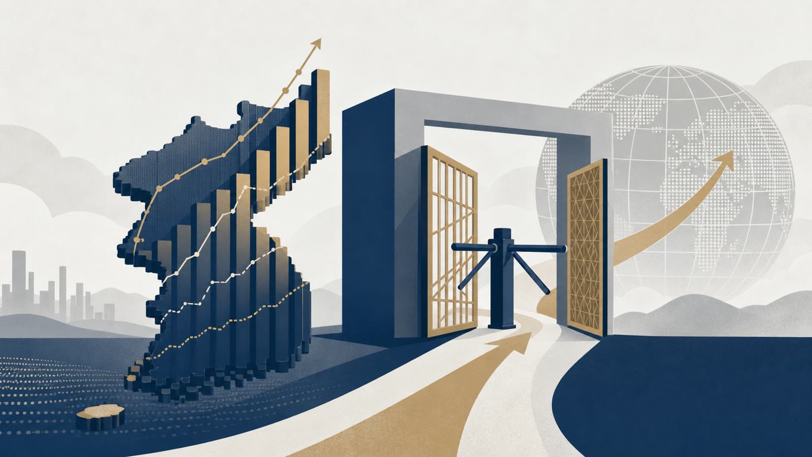Editorial illustration for: South Korea rally puts MSCI accessibility tests back in focus