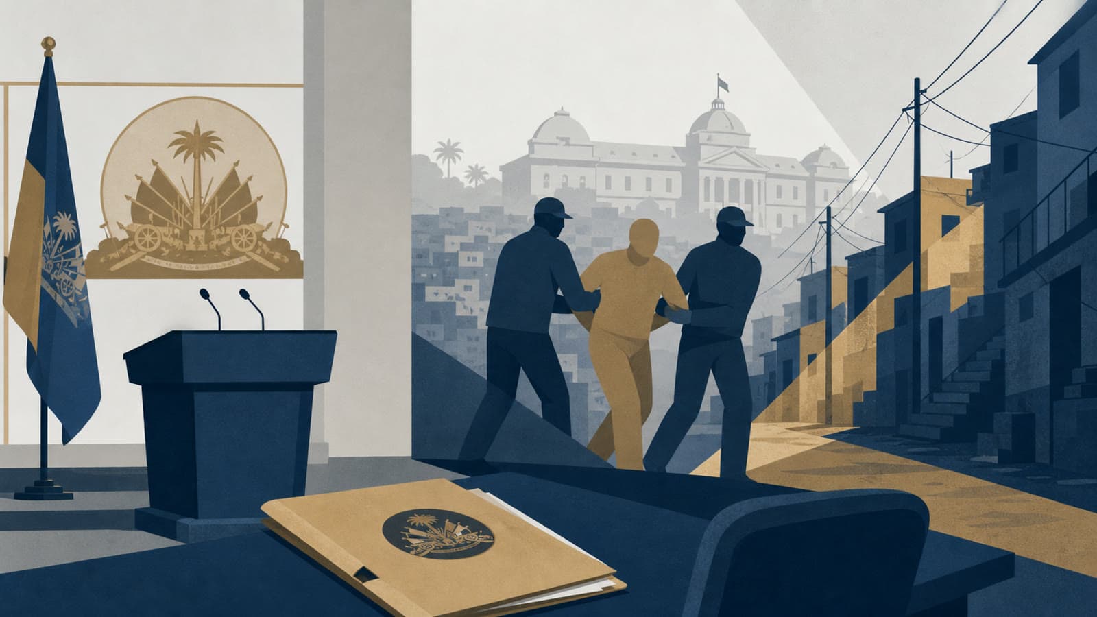 Editorial illustration for: Haitian defence-ministry official kidnapped in Port-au-Prince