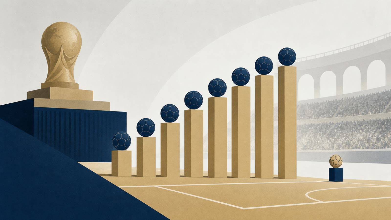 Editorial illustration for: Germany beat Curacao 7-1 in World Cup Group E opener
