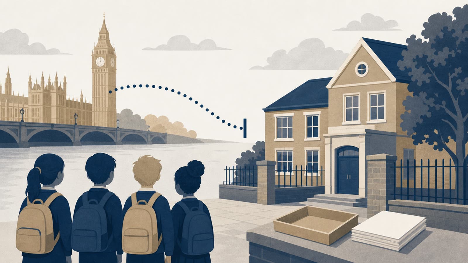 Editorial illustration for: UK enrichment plan leaves schools waiting for funding route