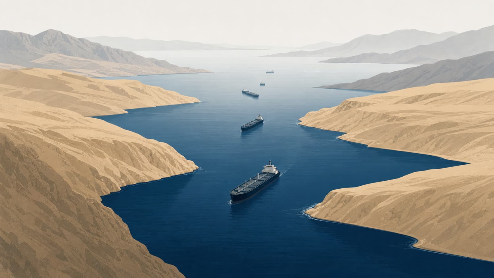 Editorial illustration for: Hormuz reopening may leave oil flows constrained for months