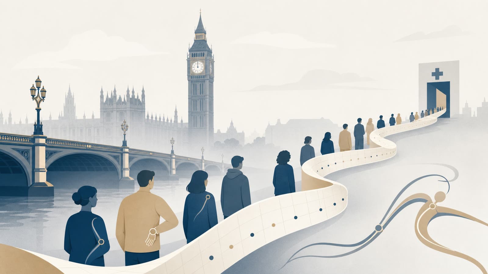 Editorial illustration for: UK hypermobility survey reports diagnostic waits of up to 21.7 years