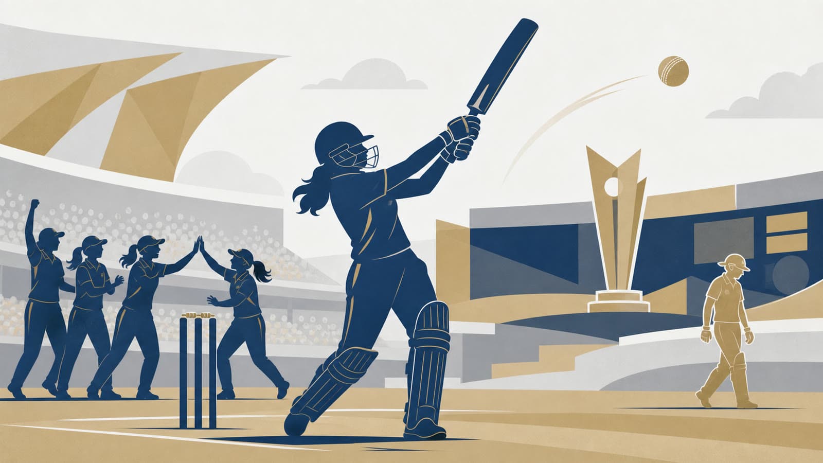 Editorial illustration for: India beat Pakistan by 64 runs in Women's T20 World Cup group match