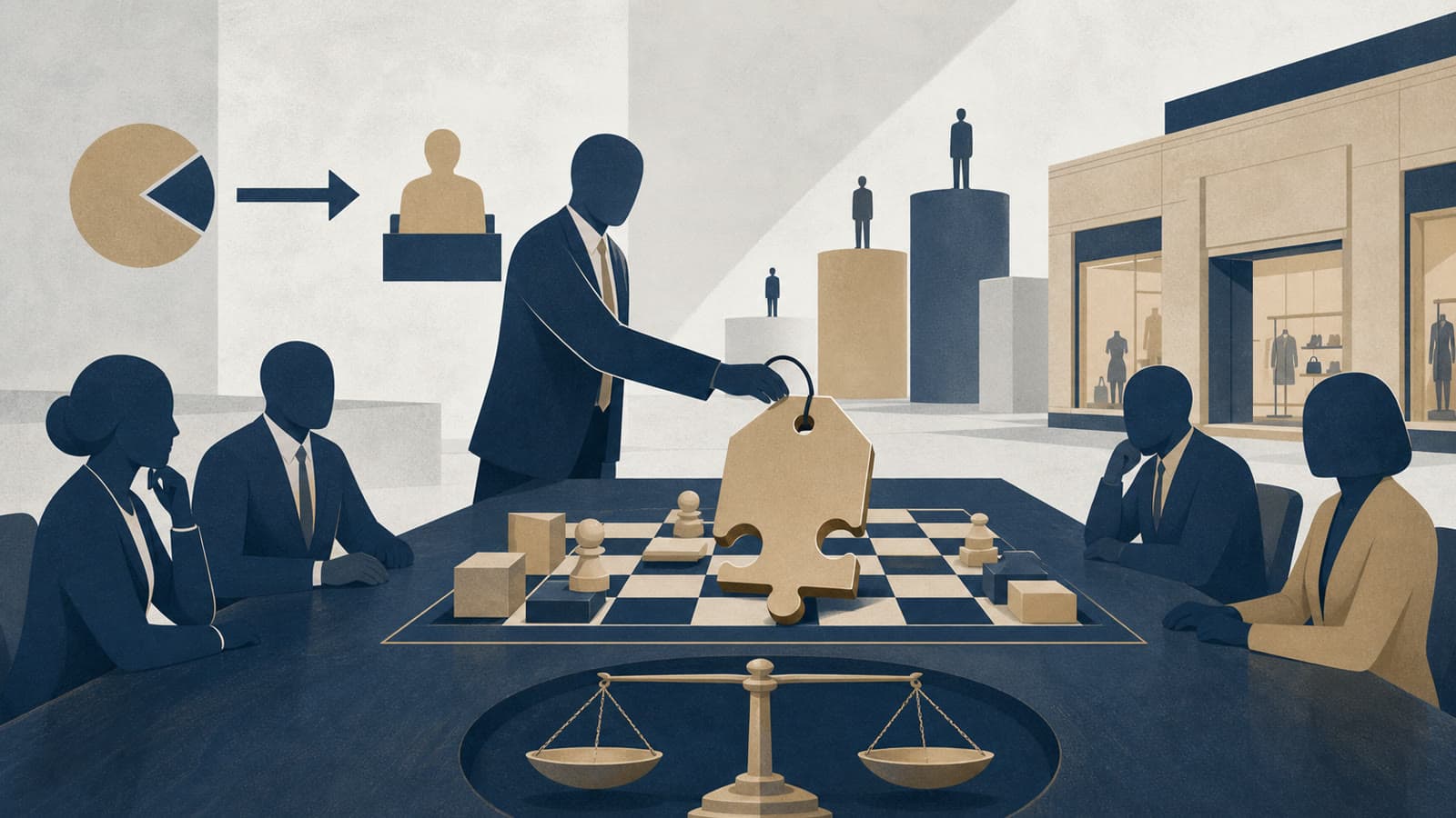 Editorial illustration for: Frasers' Accent bid turns a retail stake into a board test