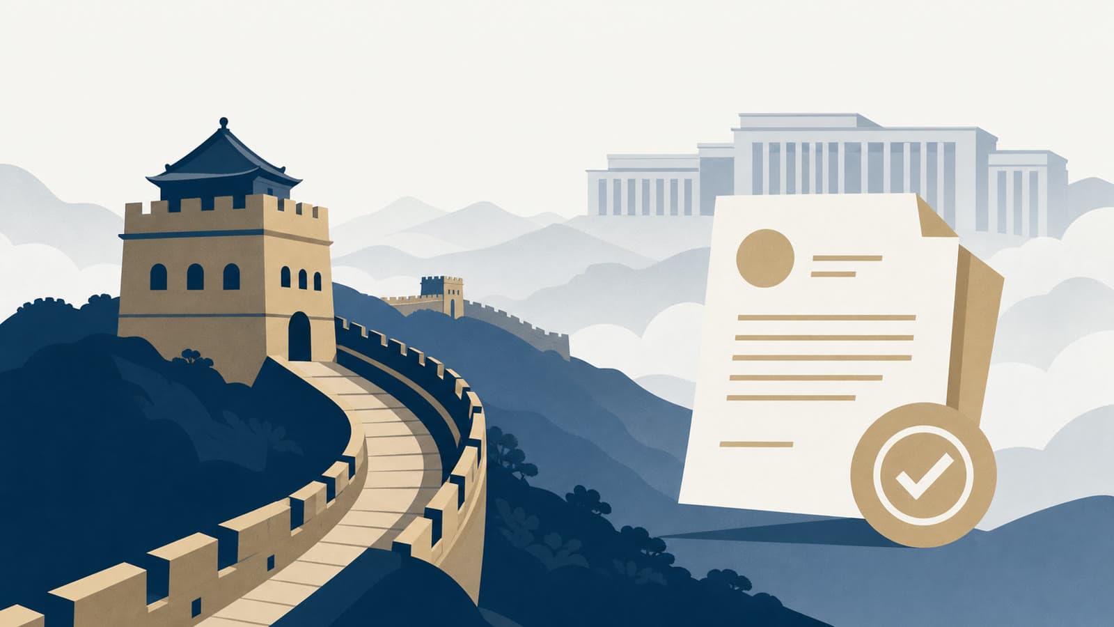 Editorial illustration for: China's Sam's Club summons is a compliance warning, not yet a penalty
