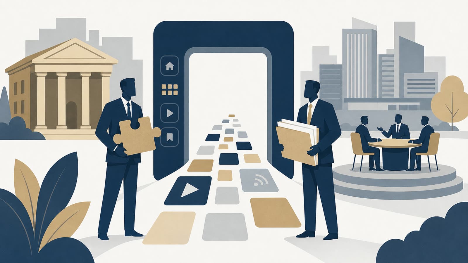 Editorial illustration for: Fox's Roku deal is about owning the streaming doorway