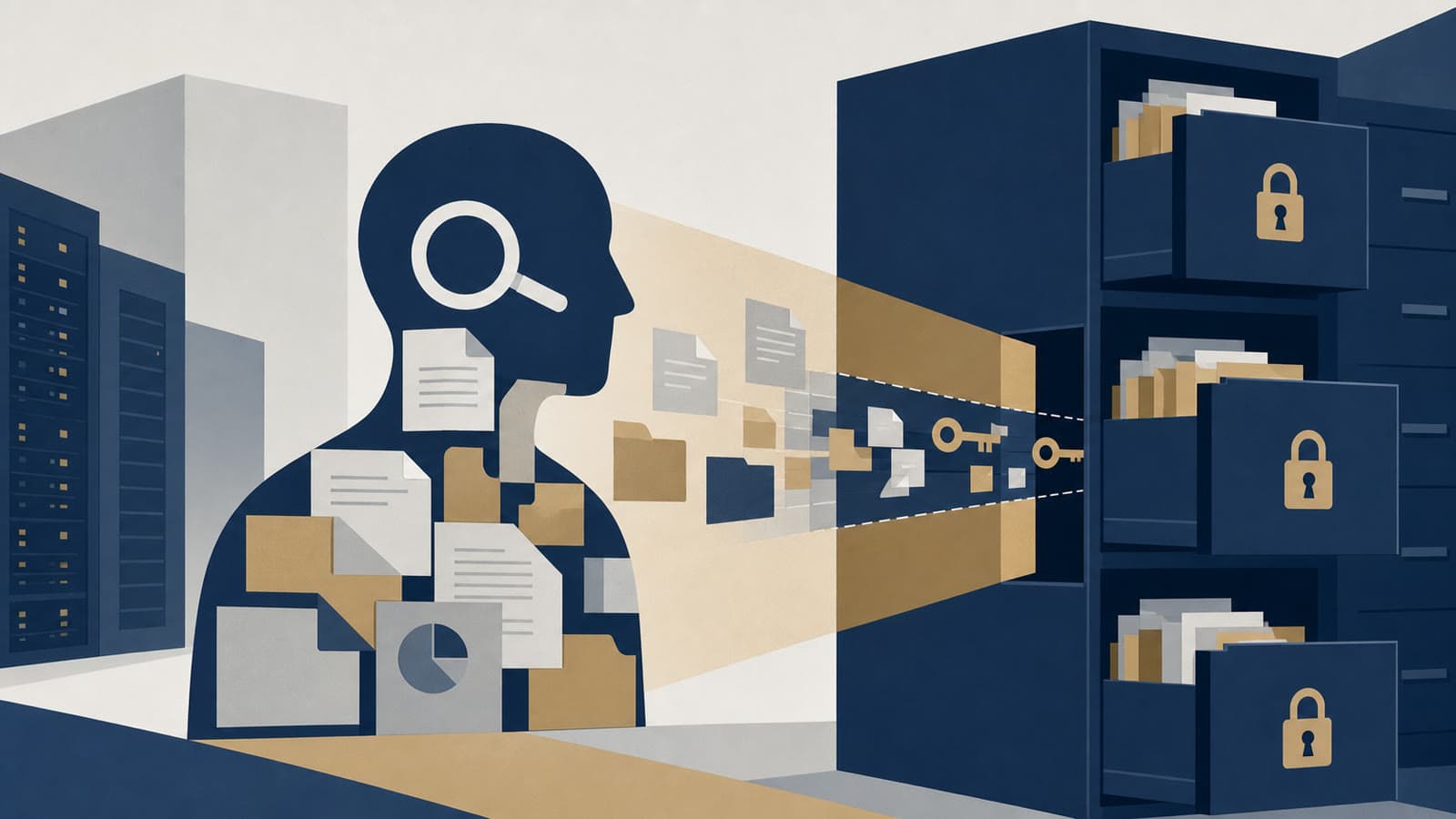 Editorial illustration for: SearchLeak shows why enterprise AI security is now a data-access problem