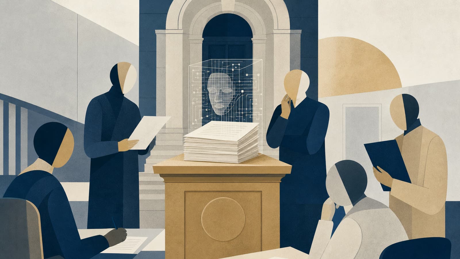 Editorial illustration for: Granta's prize break turns an AI row into an editorial-control test