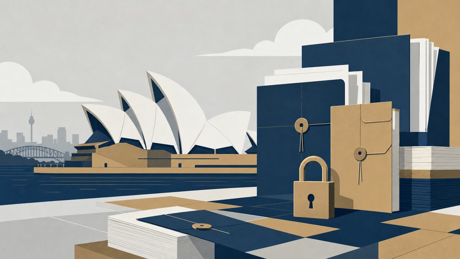 Editorial illustration for: KPMG audit leak admissions turn client confidentiality into a partnership-governance test