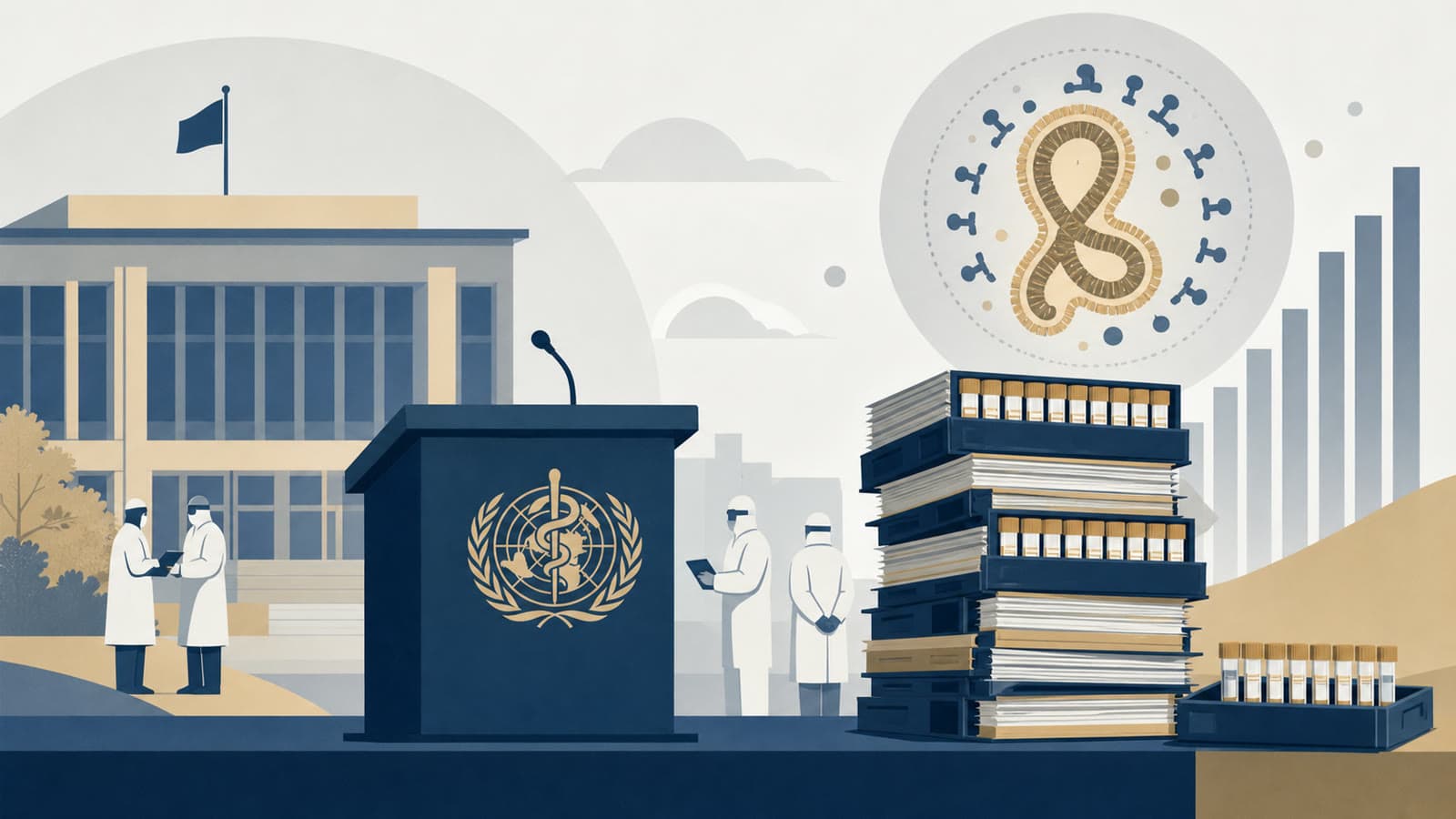 Editorial illustration for: WHO's Ebola update shows a larger outbreak and a testing backlog